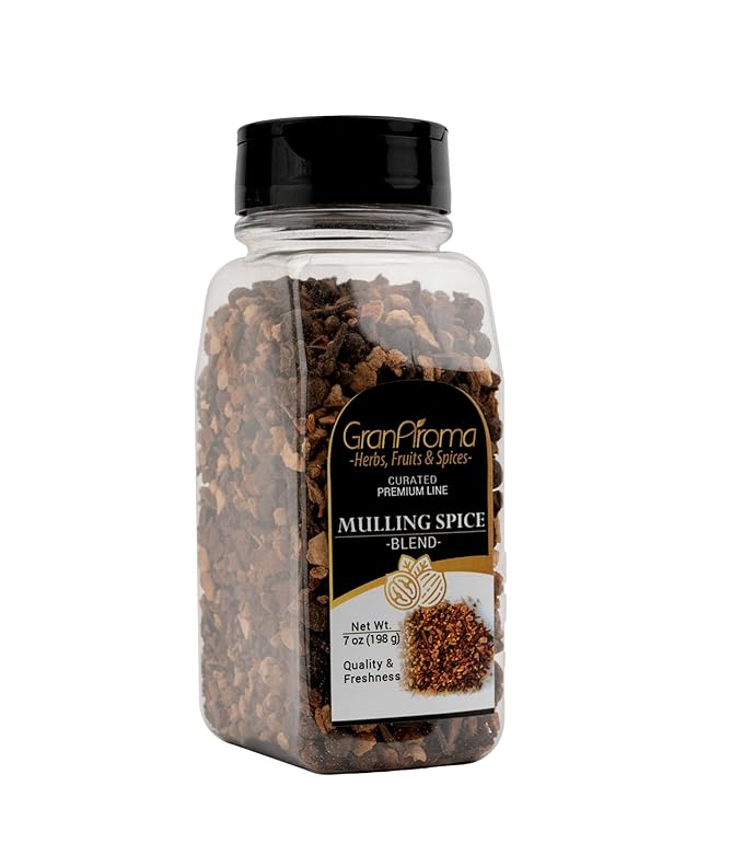 GranAroma Mulling Spice Blend, Sweet & Aromatic, Holiday Spice Blend, Potpourris & Teas (7 Ounce)
