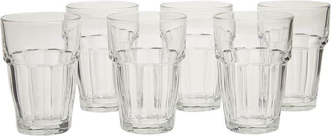 Bormioli Rocco 21.75 oz. Rock Bar Stackable Super Cooler Glass, (Set of 6)