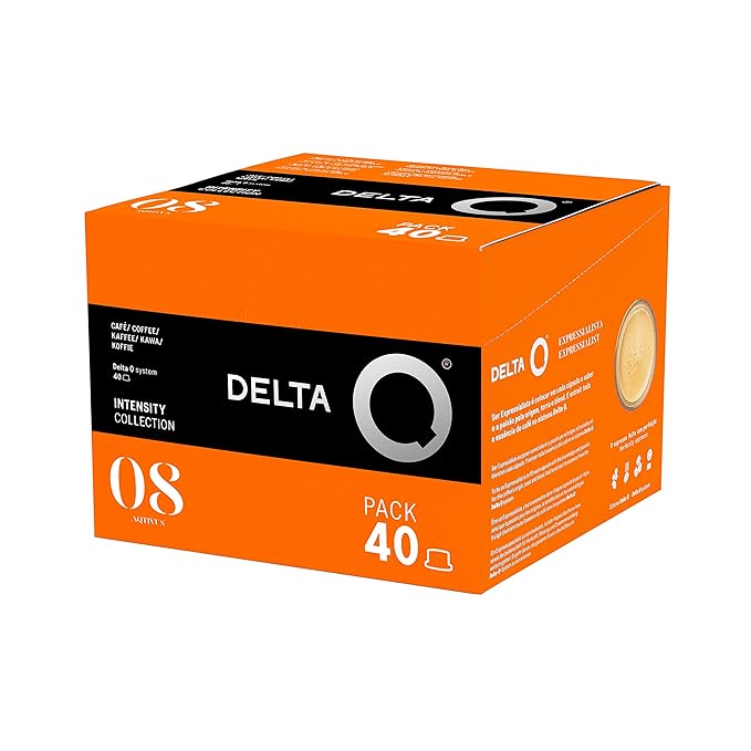 Delta Q Espresso Pods for Delta Q machines, aQtivus - Intensity 8, Notes of Roasted Nuts and Subtle Fruit, XL Pack - 40 Capsules