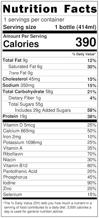 Darigold Old Fashioned Chocolate Milk 2 Percent, Reduced Fat Shelf Stable Milk with Real Cocoa & 6 Essential Nutrients, 19g Protein, rsBT Free - 14oz, 12 Pack (Chocolate)