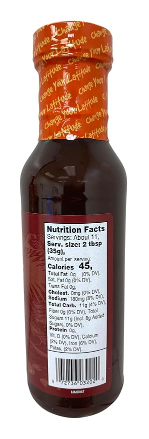 Margaritaville Caribbean BBQ Sauce, Sweet and Spicy, 17.5 Ounce (Pack of 6)