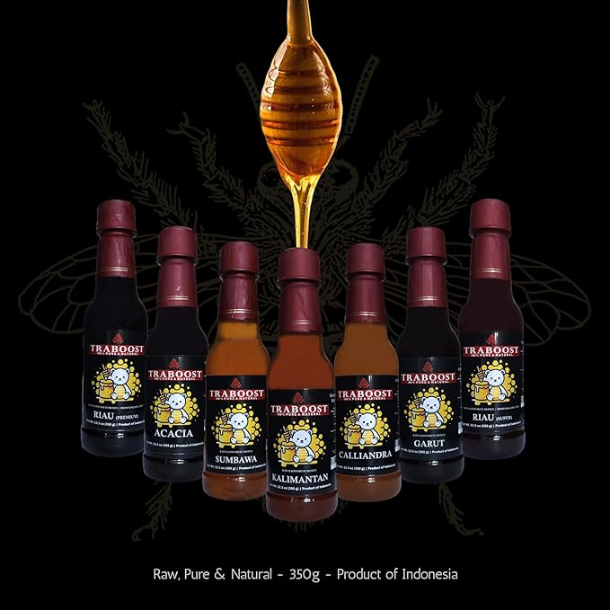 Traboost Stinglees Bee Honey from Sumatra Indonesia DARK | 250 ML