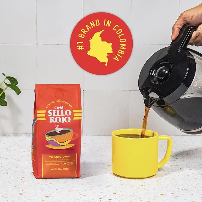 Sello Rojo Tradicional Medium Roast Ground Coffee, 16 oz