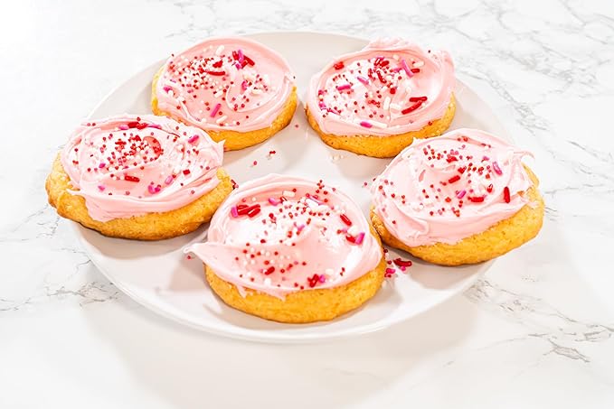Bakerpan Valentine Mix Nonpareils Sprinkles - 7 Ounces Edible Sprinkles for Cake Decorating - Nonpareils for Cupcakes, Ice Cream, Cookies & Dessert (Made in USA)