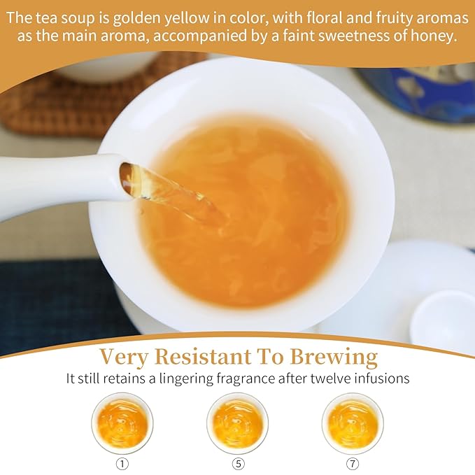 XIXICHA Black Tea Loose Leaf Jin Jun Mei Premium Golden Monkey Tea Chinese Authentic Wuyi Mountain Black Tea Golden Eyebrow Tea Nature Fruit And Honey Fragrance çº?Œ¶ ?¹级?‘骏??ä¸?›½?Ÿ夫??4.23oz /120g