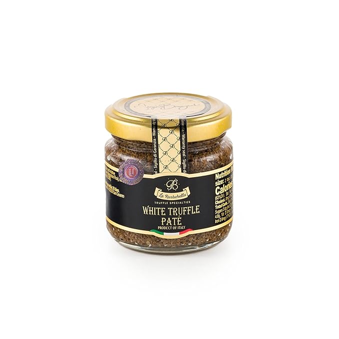 La Rustichella - 100% KOSHER White Truffle Patì±?- Certified Kosher Recipe - 100% Made in Italy | Vegan, Gluten-Free, Cholesterol-Free (3.17 oz | 90 gr)