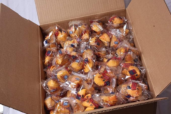 Shop&Save Individually Fresh crispy Wrapped Fortune Cookies Perfect for Snacks, Lunch, Picnic, Birthdays, Graduation, Parties (Citrus, 100)