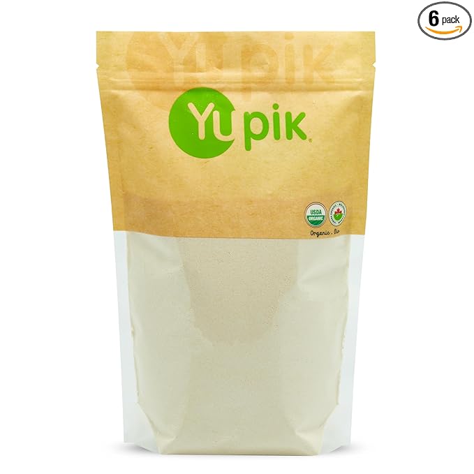 Yupik Organic Amaranth Flour 2.2 lb (35.2 oz), Pack of 6, USDA Certified, Gluten-Free, Non-GMO, Vegan, Kosher, Finely Milled Nutty Flour, Non-Flavoured, Ideal for Baking & Cooking