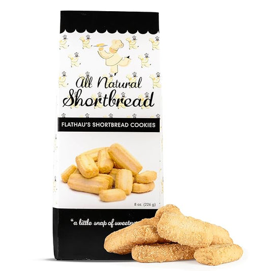 Flathau?셲 Fine Foods, Gourmet Shortbread Cookies, Handcrafted All Natural Artisan Bites, Southern-Baked Sweet Snaps with a Buttery Finish (Original Snaps, 8oz)