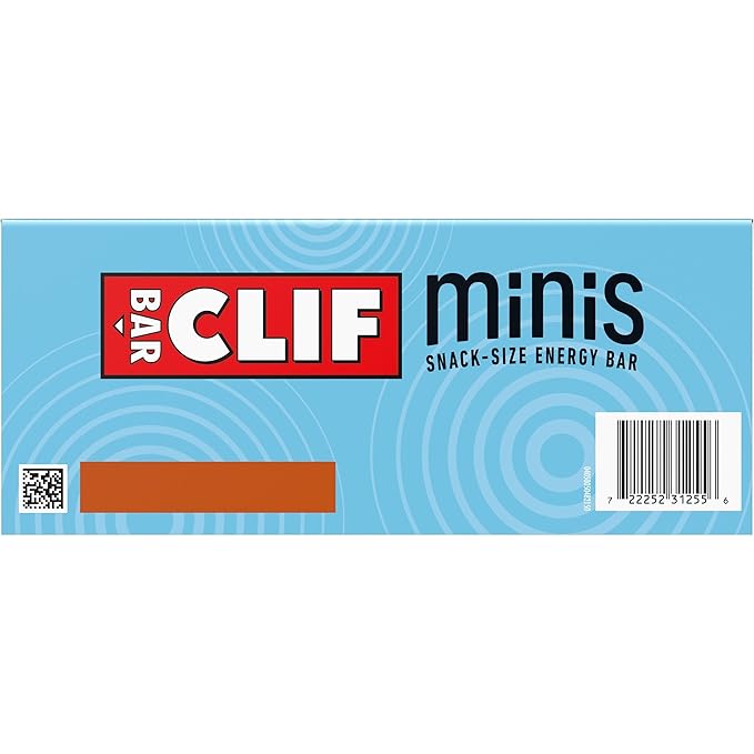CLIF BAR Minis - Crunchy Peanut Butter - Made with Organic Oats - 5g Protein - Non-GMO - Plant Based - Snack-Size Energy Bars - 0.99 oz. (20 Pack)