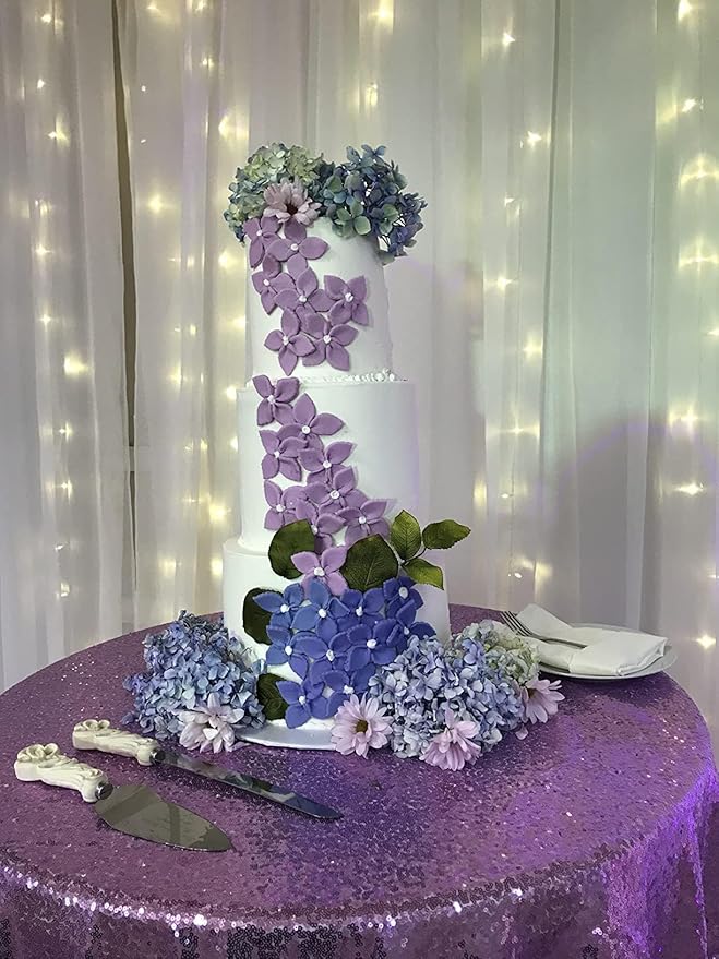 GIFTS INFINITY® Personalized Wedding Cake Knife and Server Set Free Engraving (2468) - Valentine's Day Gift