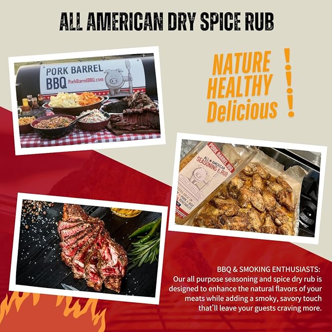 Pork Barrel BBQ All American Seasoning & Rub Catering, 623g