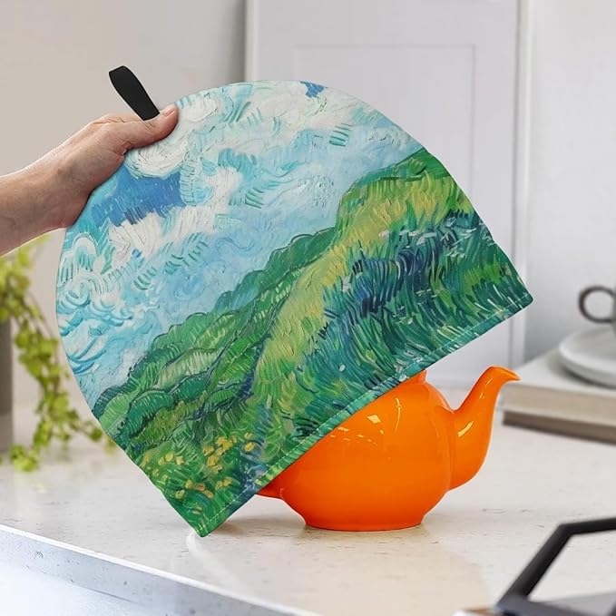 Generic Hudotybom Wheat Field Tea Cozy for Teapot Insulated Large Teapot Cover to Keep Warm Tea Kettle Cover Machine Washable Coffee Pot Cloth Covers Kitchen Home Decorations, CZA49