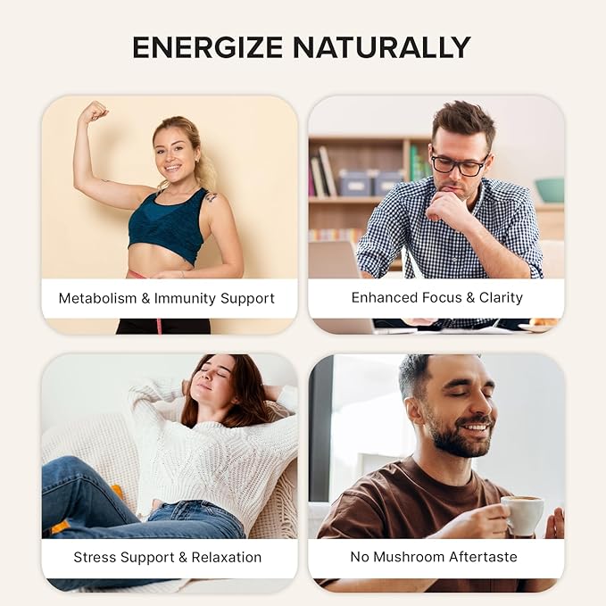 High Performance Mushroom Coffee 3000mg with Lion’s Mane, Reishi & Cordyceps – Focus, Energy & Immunity – L-Theanine, Coconut & Stevia – Sugar Free Instant Coffee – 30 Servings by Coffee to the Moo