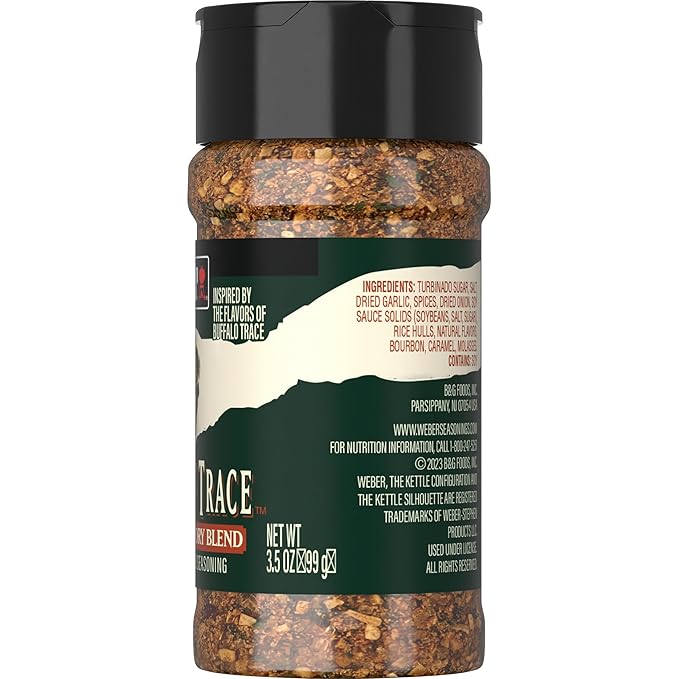 Weber Buffalo Trace Whiskey Flavored Seasoning, 3.5 Ounce (Pack of 2)