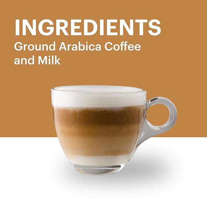 G GRANA Cappuccino Coffee Capsules Compatible with Nescafe Dolce Gusto Machines, 64 Single Serve Pods - 100% Arabica Single Source Ethical Coffee