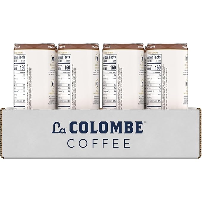 La Colombe Coffee, Mocha Draft Latte, 11 fl oz Cans (Pack of 12), Coffeehouse Quality Cold Brew, Specialty Grade Coffee Beans, Ready-to-Drink On-the-Go