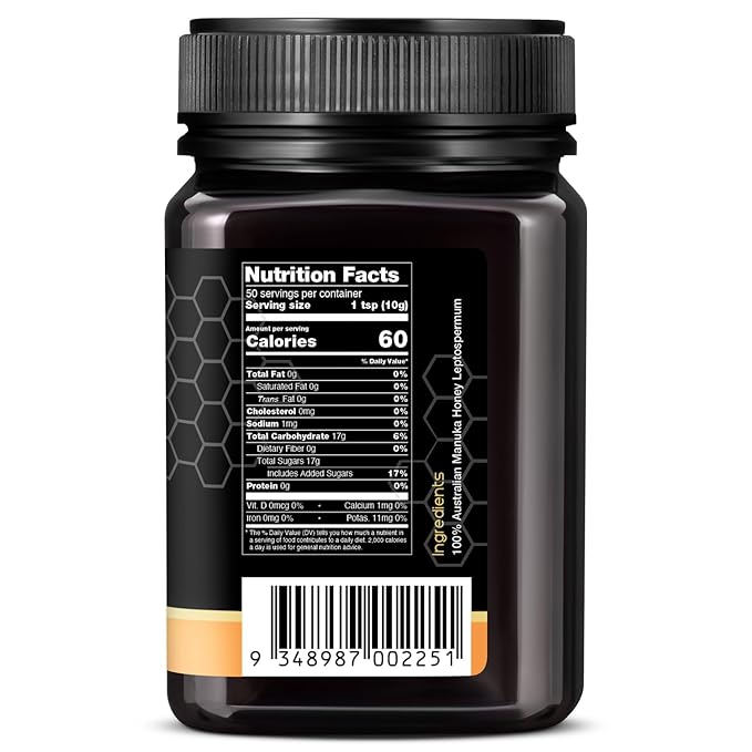 Nature’s Gold Raw Manuka Honey, MGO 829+ | Authentic MGO, Australian Honey, Non-GMO, 100% Pure Genuine Traceable from Hive to Home