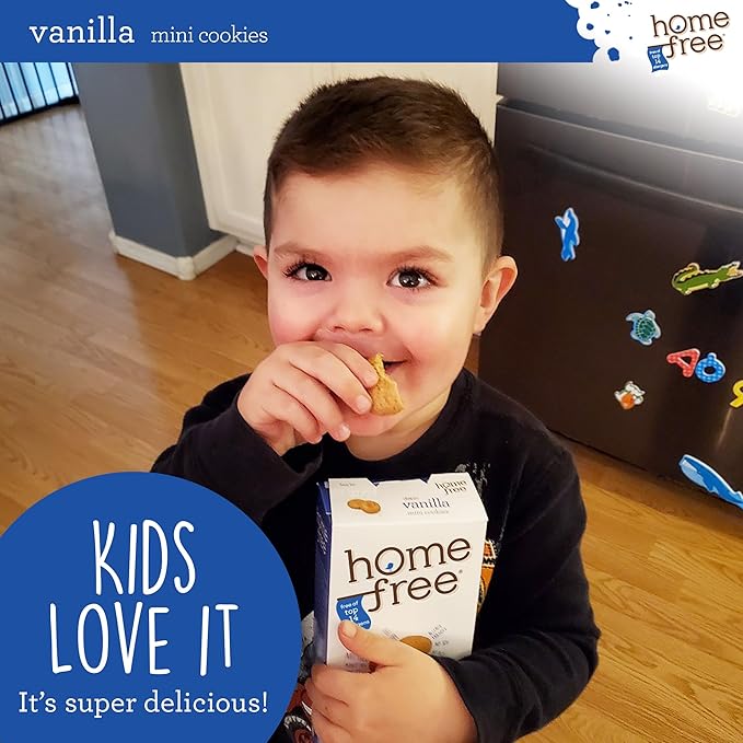 Homefree Treats you Can Trust, 70% Organic, Vanilla Mini Cookies, 5-Ounce (Pack of 6)