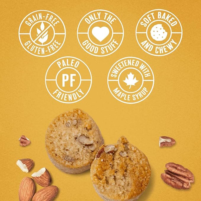 Ona Maple Pecan Cookies, Ready to eat, Gluten free, Grain free, Dairy free, Paleo, Vegan, Made with Maple Syrup
