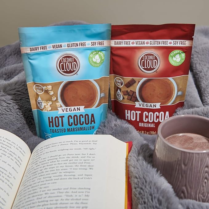 Coconut Cloud: Vegan, Natural, Delicious, Creamy Chocolate | Made in Colorado from Premium Milk Powder (Non-GMO, Gluten Free), Winter Cocoa Bundle, 7oz Each (Original, Toasted Marshmallow & Peppermint)??,<div>