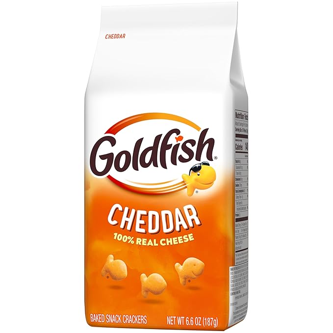 Goldfish Cheddar Cheese Crackers, Baked Snack Crackers, 6.6 oz Bag