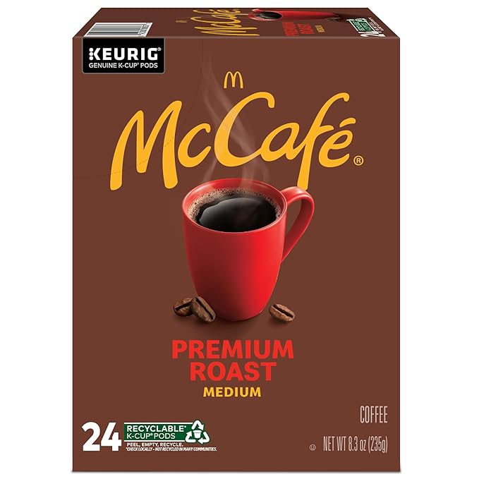 McCafe Premium Roast Coffee, Keurig Single Serve K-Cup Pods, Medium Roast, 96 Count
