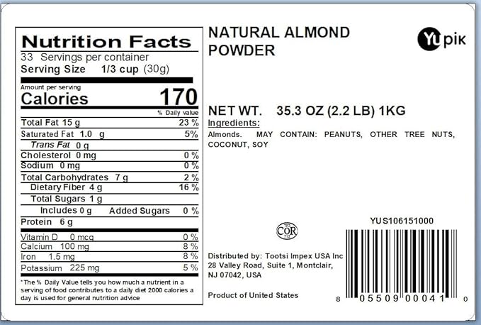 Yupik Ground Natural Powder, almond, 35.2 Ounce