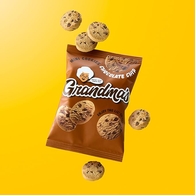 Grandma's Mini Chocolate Chip Cookies, 2 Ounce (Pack of 60)