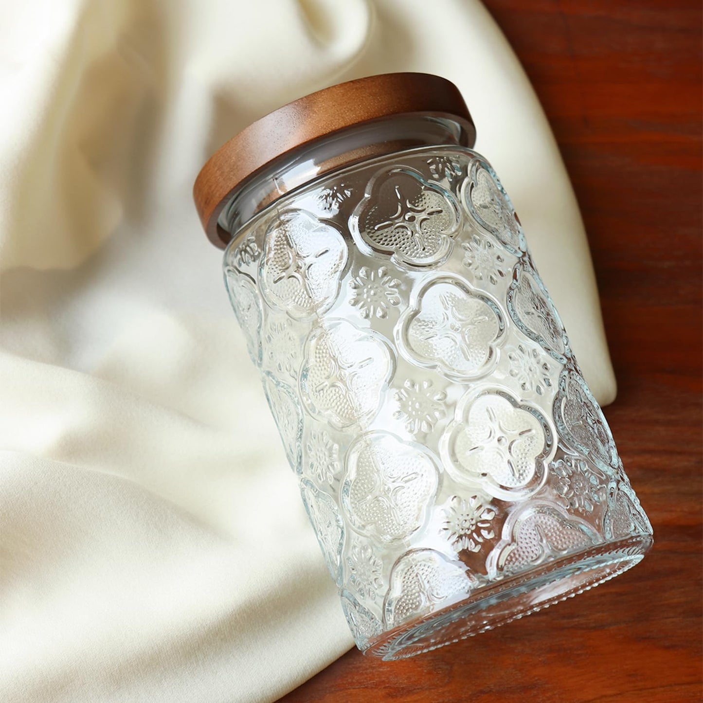 Adodeen 32oz Vintage Glass Jars With Lids, Airtight Food Storage Containers, Kitchen Canisters For