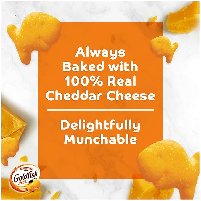 Pepperidge Farm Goldfish Cheddar Crackers, 1.5 oz. Snack Packs, 30 Count