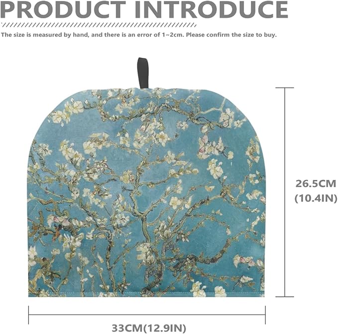 Blossoming Almond Tree Teapot Cover Tea Cozy for Teapot Insulated Kitchen Accessory Tea Pot Cozy for Keeping Warm Brown Home Decor