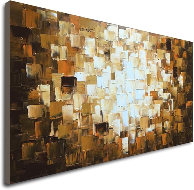 Textured Abstract Oil Paintings on Canvas Modern Art Decor for Wall
