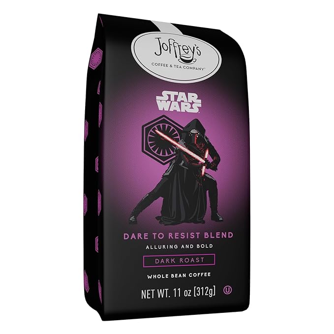Joffrey's Coffee - STAR WARS??Dare to Resist Blend, STAR WARS Licensed Coffee Collection, Artisan Dark Roast, Bold & Smooth Taste, Brew or French Press (Whole Bean, 11oz)