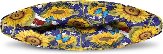Tea Cozy Portable American Flag Sunflower Print Tea Pot Dust Cover Kitchen Teapot Insulated Scratch-Proof Protector Tea Kettle Cosy Easy Storage
