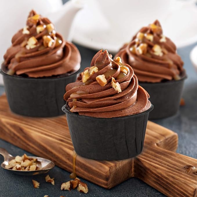 EUSOAR Baking Cups, 50pcs 3.5oz Cupcake Liners, Christmas Muffin Cupcake Liners, Cupcake Wrappers, Cupcake paper, Paper Cupcake Liners Holder, Disposable Ramekins, Muffin Pan Baking Cups