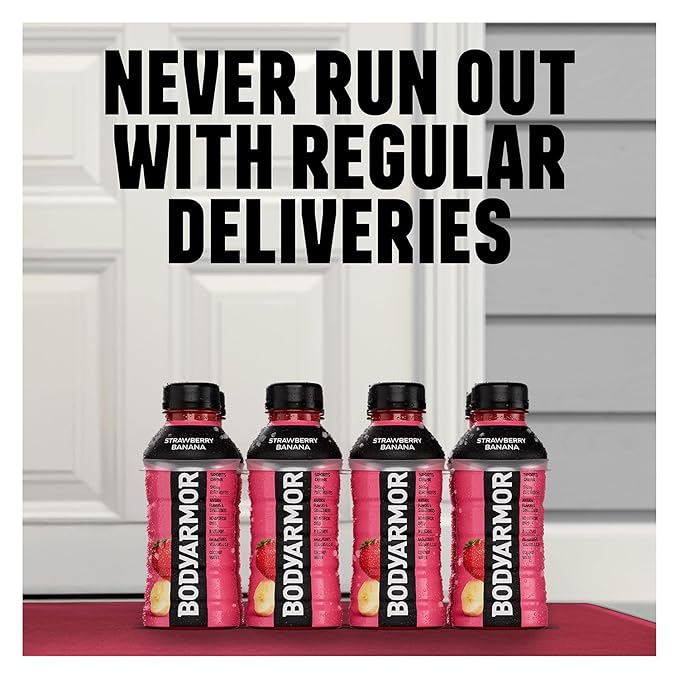 BODYARMOR Sports Drink Sports Beverage, Tropical Punch, Coconut Water Hydration, Natural Flavors With Vitamins, Potassium-Packed Electrolytes, Perfect For Athletes, 28 Fl Oz (Pack of 15)