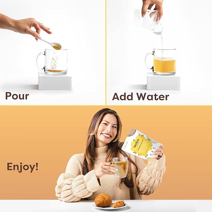 Waka Instant Green Tea Mix, Pineapple Flavored - 100% Tea Leaves, No Additives, Unsweetened Sample/Travel Size Tea Powder - Easy Quick Hot and Iced Teas, Up to 20 Cups or 5 Quarts (.45oz)