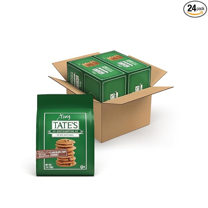 Tate's Bake Shop Tiny Chocolate Chip Cookies, 24 - 1 oz Bags