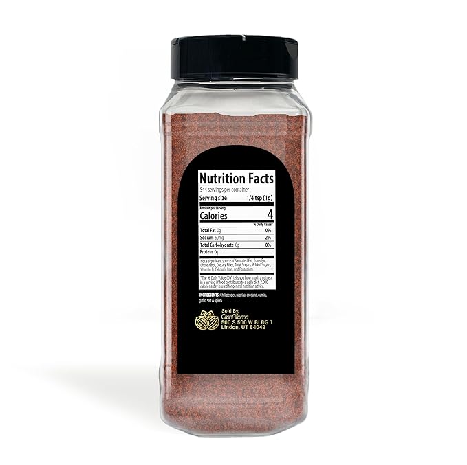 GranAroma Light Chili Powder, 1.2 lb, Chilis & Dry Rubs, Flavorful, Light Taste
