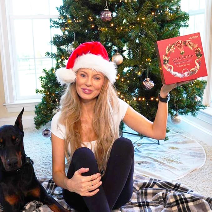 VAHDAM, Holiday Breakfast - Christmas Tea Gift Sets (90+ Cups) 9 Loose Leaf Tea - Luxury Gift Box | Christmas gifts 2024 Ideas | Christmas Gifts For Women, Men & Adults I Holiday Tea Gift Box