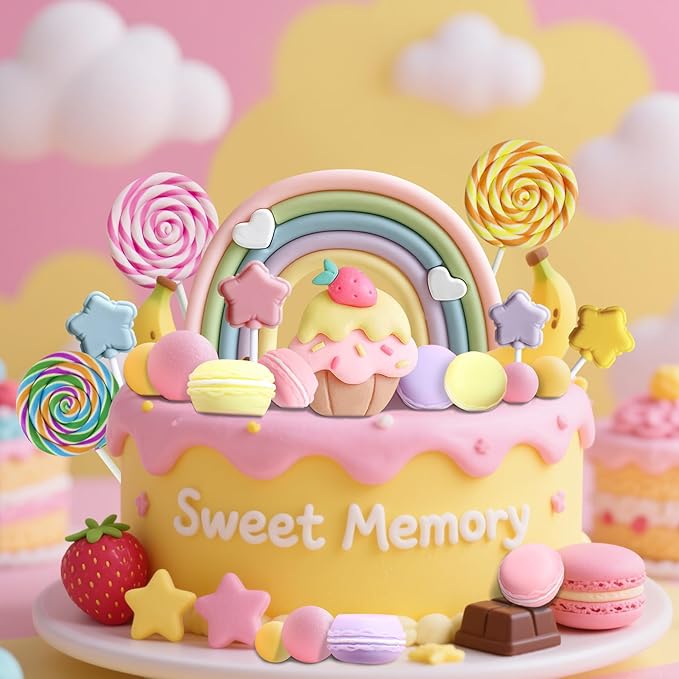 Candyland Cupcake Toppers Candy Cake Topper Sweet One Cake Topper