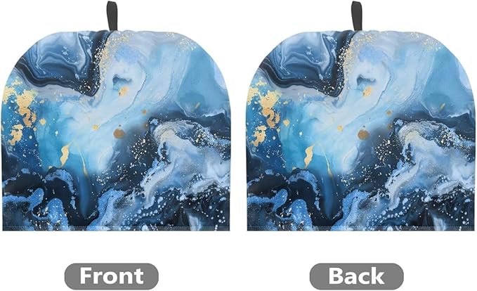 Blue Marble Tea Cozy Kitchen Kettle Dust Cover Washable Teapot Dust Cover Tea Kettle Cover for Tea Pot Decorative Kitchen竊뉰lue竊?"<div>