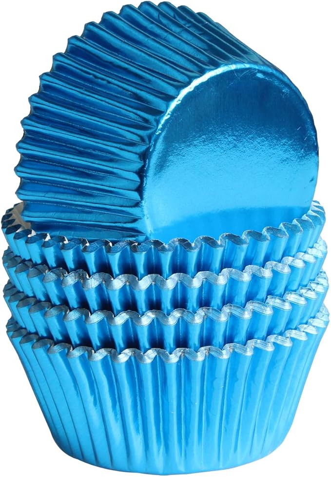 Blue-Foil Cupcake-Liners Paper-Baking-Cupcake,for different Parties, Weddings,Standard Sized(pack of 100ç«???,<div>