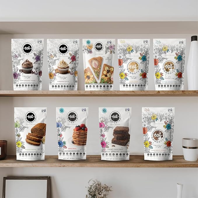 5 Mix Variety Pack - Chewy Choconot Brownie Mix, Pizza Crust & Flatbread Mix, Cinnawin Spice Cake & Muffin Mix, Pancake & Waffle Mix, Foatmeal Cookie Mix