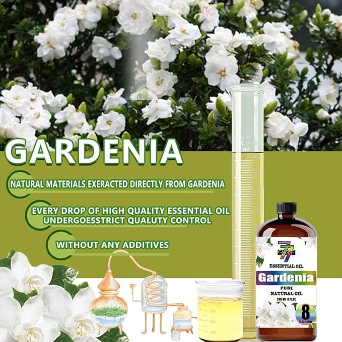 Gardenia Essential Oil (8 oz / 240 ml) ??Gardenia Oils for diffusers, humidifiers, Home Baths, Cleaning Products, Yoga, DIY Soaps and DIY Scented Candles