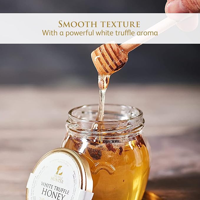 TruffleHunter - White Truffle Honey - Acacia Honey Condiment - 8.46 Oz