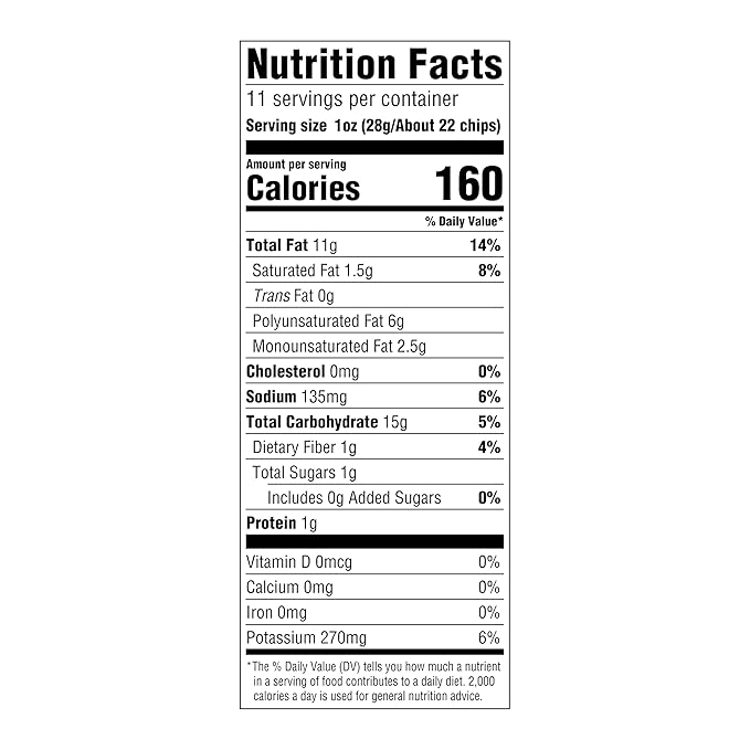 Amazon Fresh, Wavy Potato Chips, 11 Oz (Previously Happy Belly, Packaging May Vary)