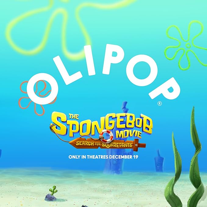 OLIPOP Prebiotic Soda Pop, SpongeBob Pineapple Paradise, Pantry Pack Packed with Prebiotics, Fiber, and Botanicals, Gluten Free, Vegan, GMO Free, 12oz Skinny Can (12-Cans)