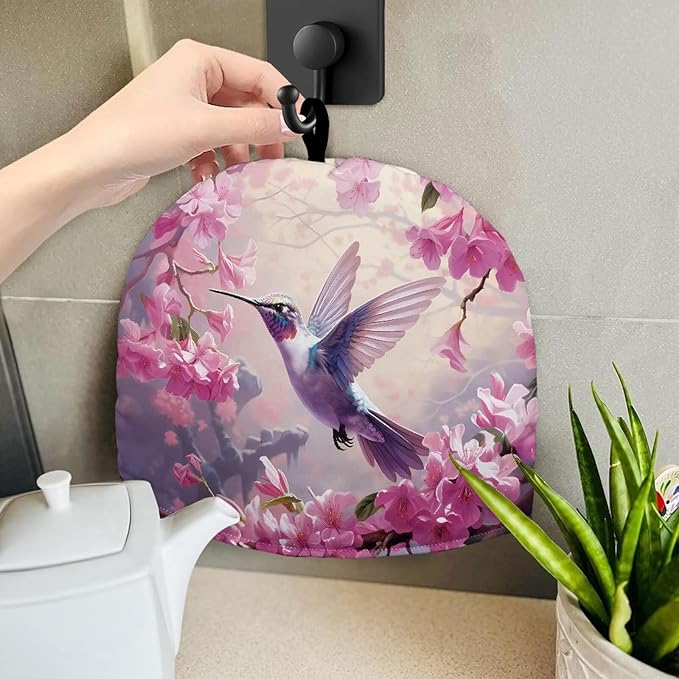 Flower Tea Cozy for Teapot Insulated Hummingbird Tea Cozies Covers for Home Decor Tea Pot Cozy for Keeping Warm Tea Cozies Table Hotel Tea Party Restaurant